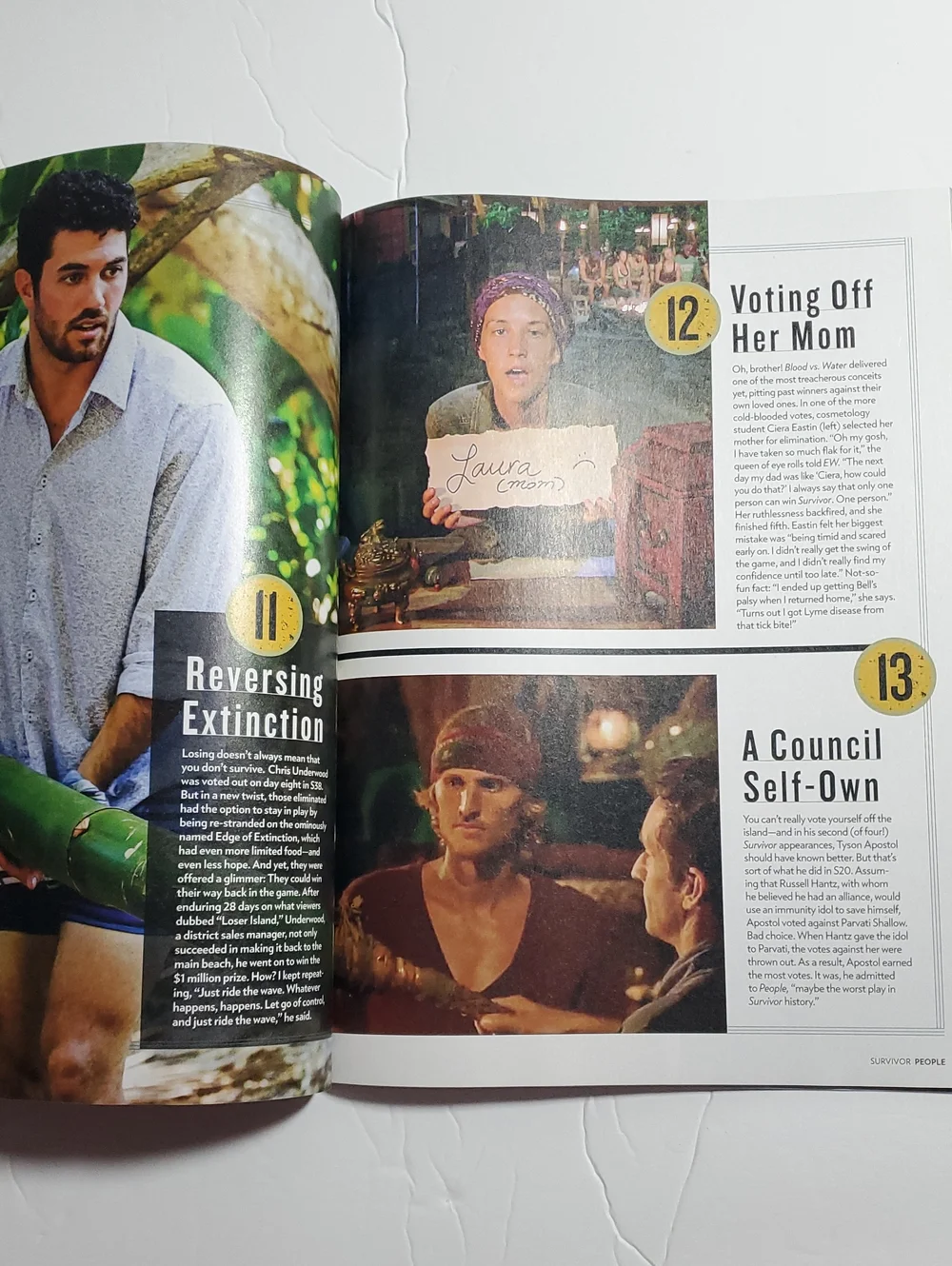 Survivor 50 Seasons Special Collector's Issue Lot TV Guide And People Magazine